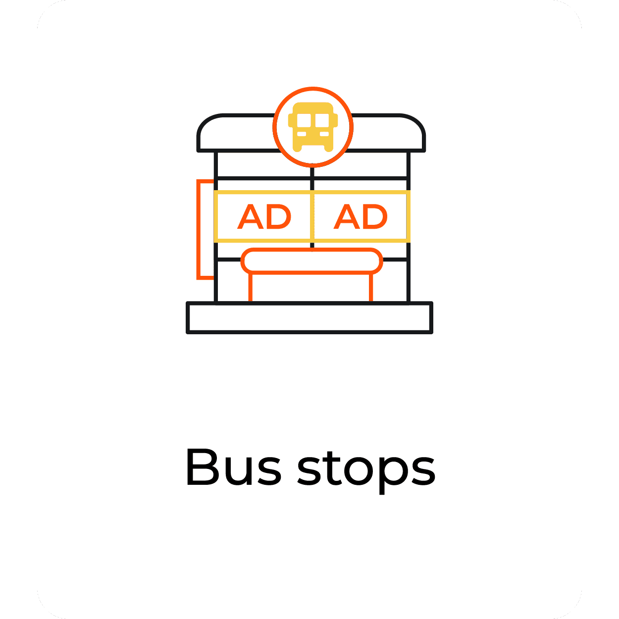 Out-of-home Creative Production (OOH) team Bus stop ads