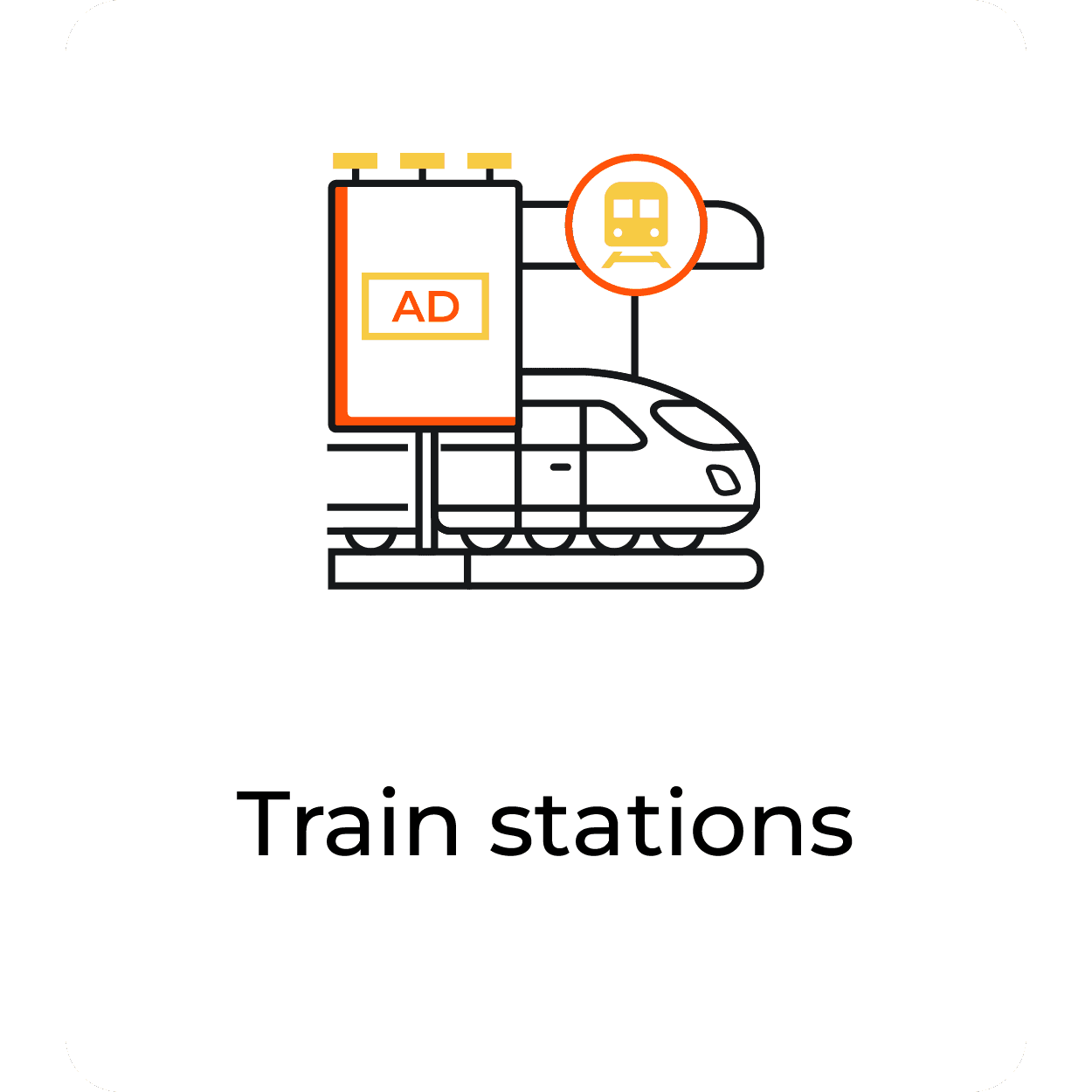 Out-of-home Creative Production (OOH) team Train station ads