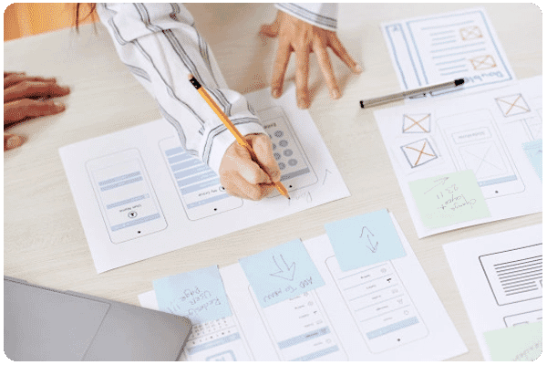 wireframing user journey