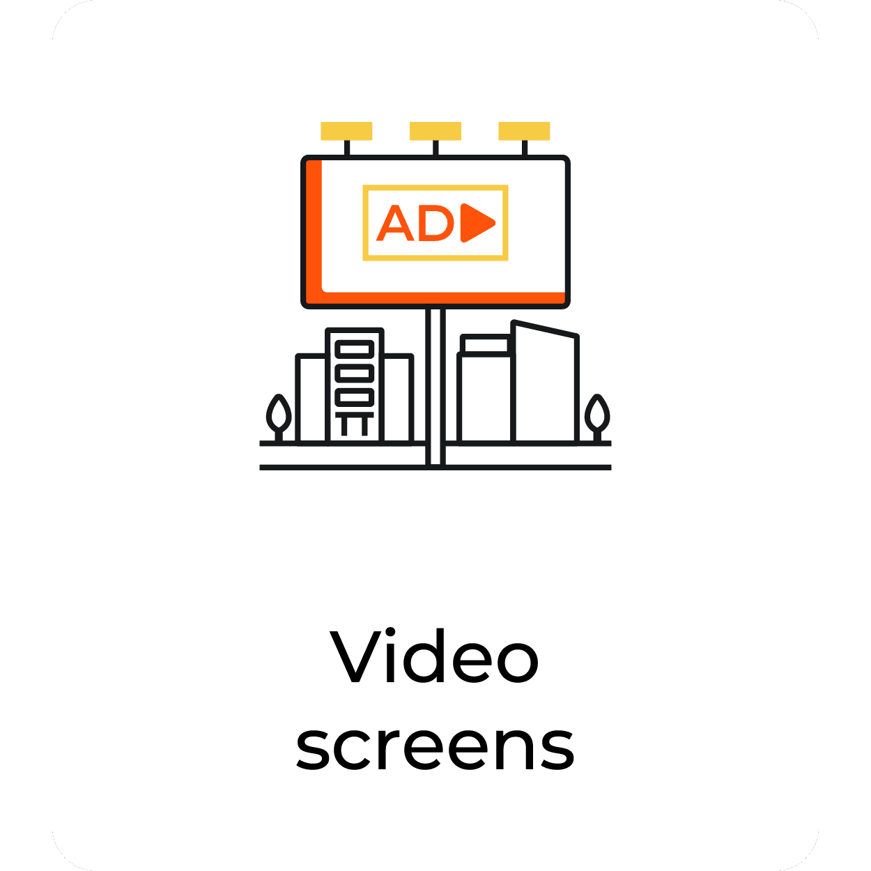 Out-of-home Creative Production (OOH) team Video screens