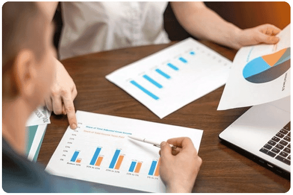 Resolution Digital SEO Consultancy team discussing competitor's website rankings