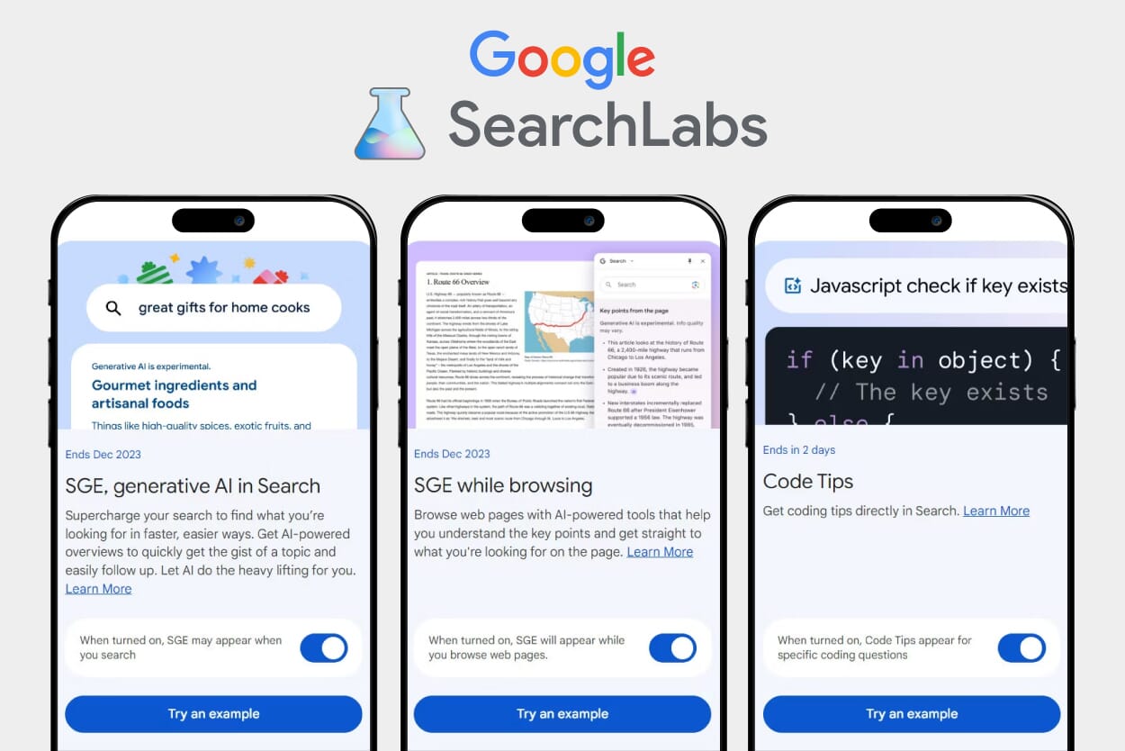 Resolution Digital Mobile Google Search Labs Generative AI Results