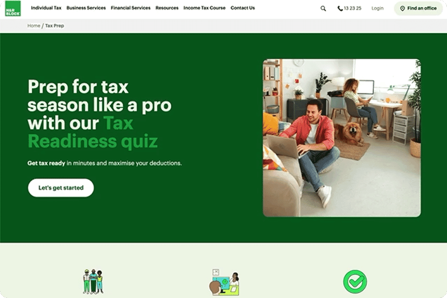 H&R Block UX UI Design