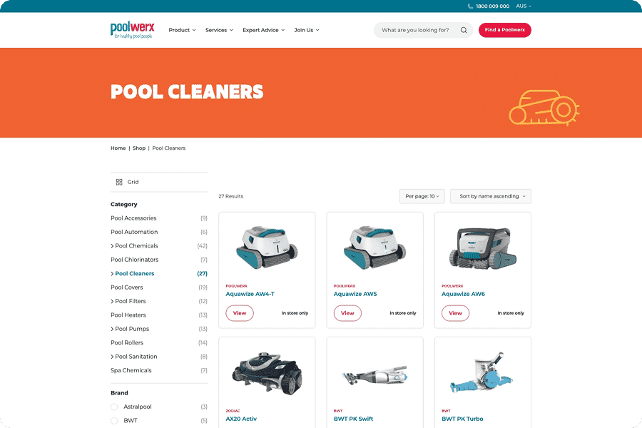 Poolwerx AU Products