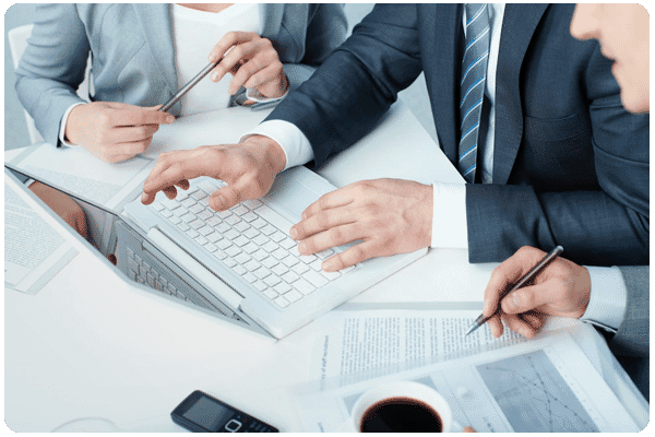 Resolution Digital SEO Consultancy team discussing bespoke performance