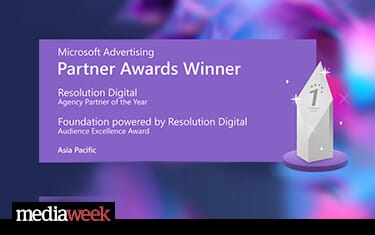 Resolution Digital wins Microsoft Advertising APAC Agency of the Year!