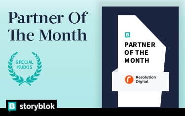 Storyblok Global Partner of the Month.