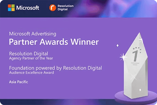 Resolution Digital wins Microsoft Advertising Partner Awards Winner Award